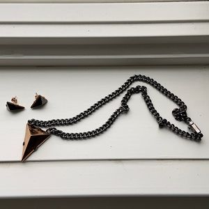 Coach Necklace and Earrings